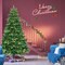 Flocked Artificial Christmas Tree with LED Lights and Pine Cones
